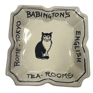 Vintage Babington English Tea Room Souvenir Ashtray Rome-Tokyo